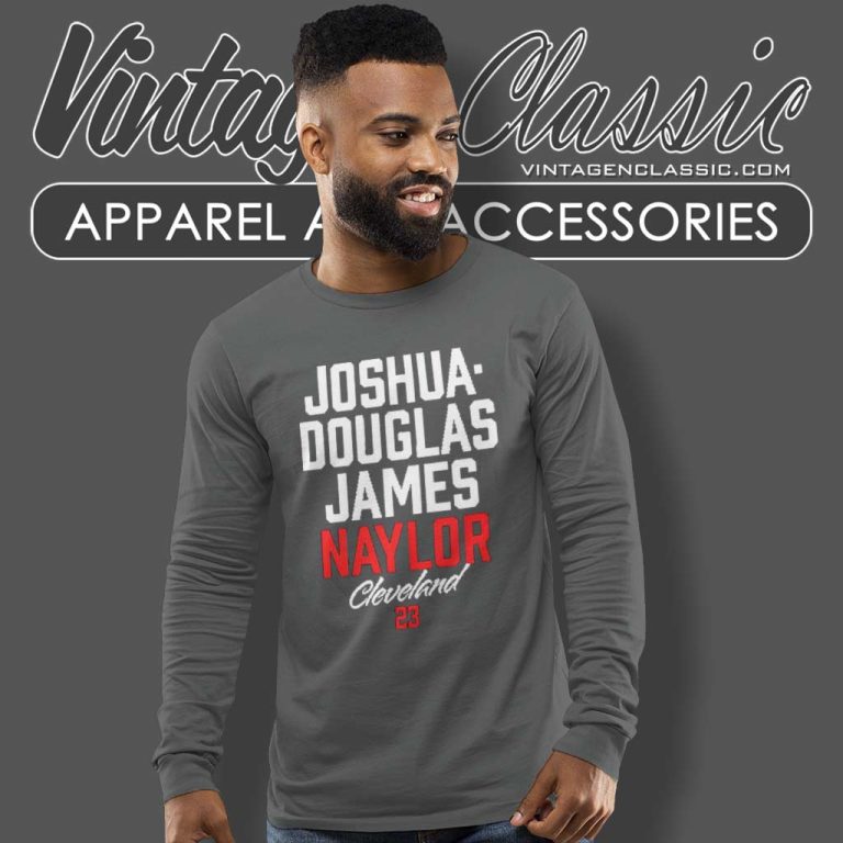 Joshua Douglas James Josh Naylor Cleveland Guardians Long Sleeve Tee Joshua Douglas James Josh Naylor Cleveland Guardians Long Sleeve Tee