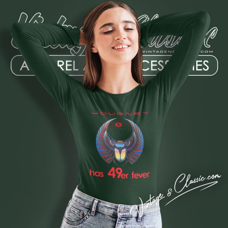 Journey And San Francisco 49ers Concert 1981 Long Sleeve Tee Journey And San Francisco 49ers Concert 1981 Long Sleeve Tee