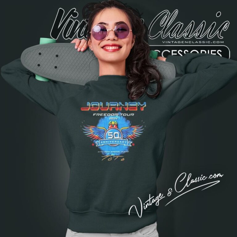Journey Freedom Shirt Tour 2024 Journey With Toto Sweatshirt Journey Freedom Shirt Tour 2024 Journey With Toto Sweatshirt