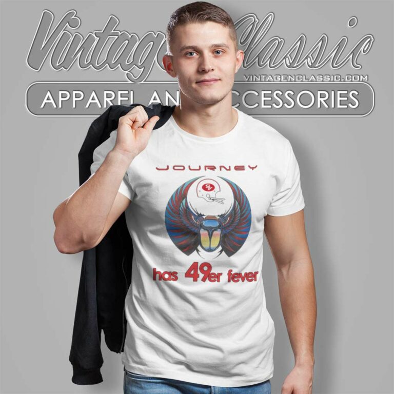 Journey Has 49er Fever San Francisco 49ers Concert 1980s T Shirt Journey Has 49er Fever San Francisco 49ers Concert 1980s T Shirt