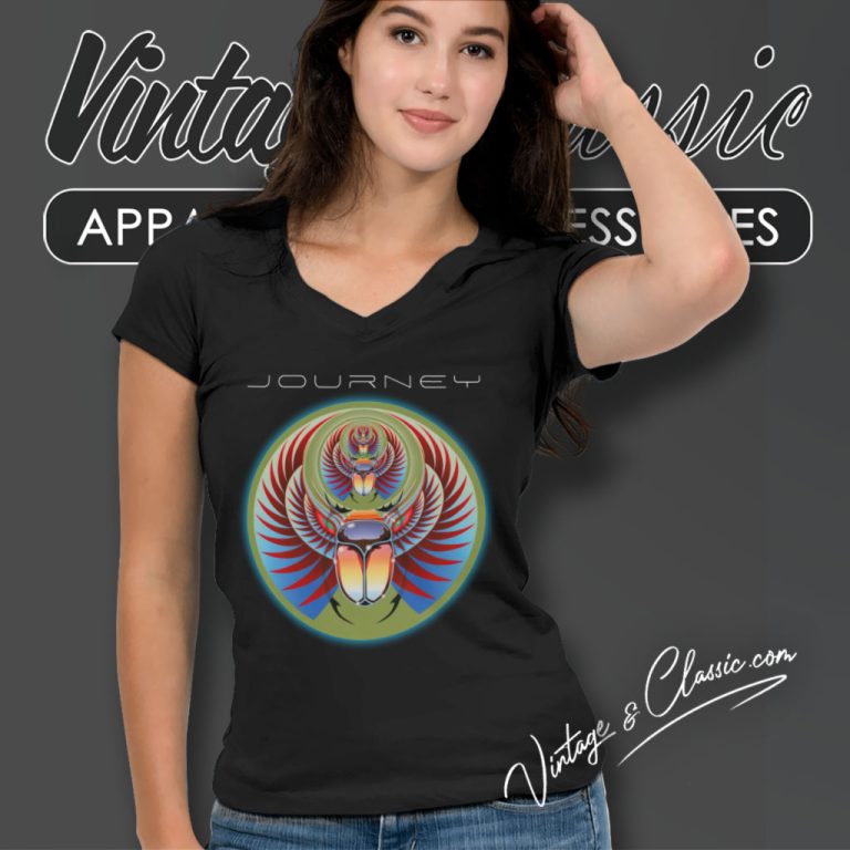 Journey Shirt Captured Album Cover V Neck TShirt Journey Shirt Captured Album Cover V Neck TShirt