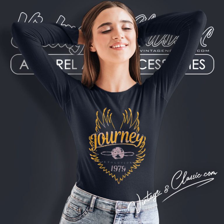 Journey Shirt Evolution Tour 1979 Long Sleeve Tee Journey Shirt Evolution Tour 1979 Long Sleeve Tee