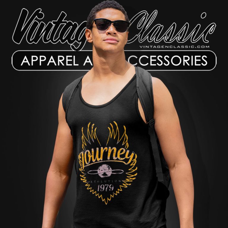 Journey Shirt Evolution Tour 1979 Tank Top Racerback Journey Shirt Evolution Tour 1979 Tank Top Racerback
