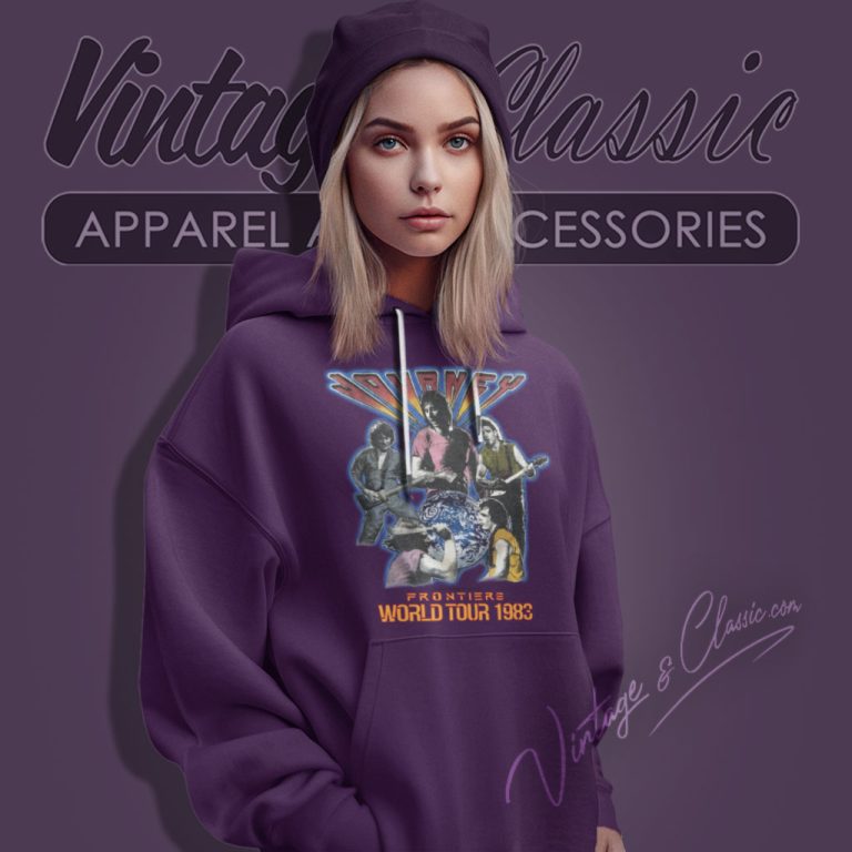 Journey Shirt Frontiers World Tour 1983 Hoodie Journey Shirt Frontiers World Tour 1983 Hoodie
