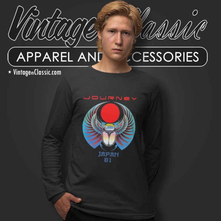 Journey Shirt Japan Tour 1981 Long Sleeve Tee Journey Shirt Japan Tour 1981 Long Sleeve Tee