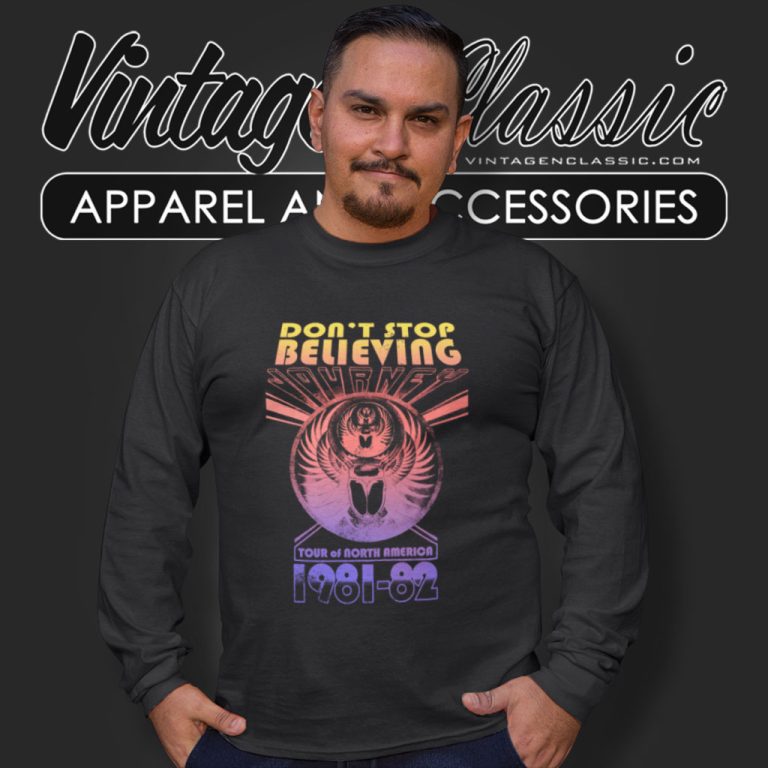 Journey Shirt North American Tour Long Sleeve Tee Journey Shirt North American Tour Long Sleeve Tee