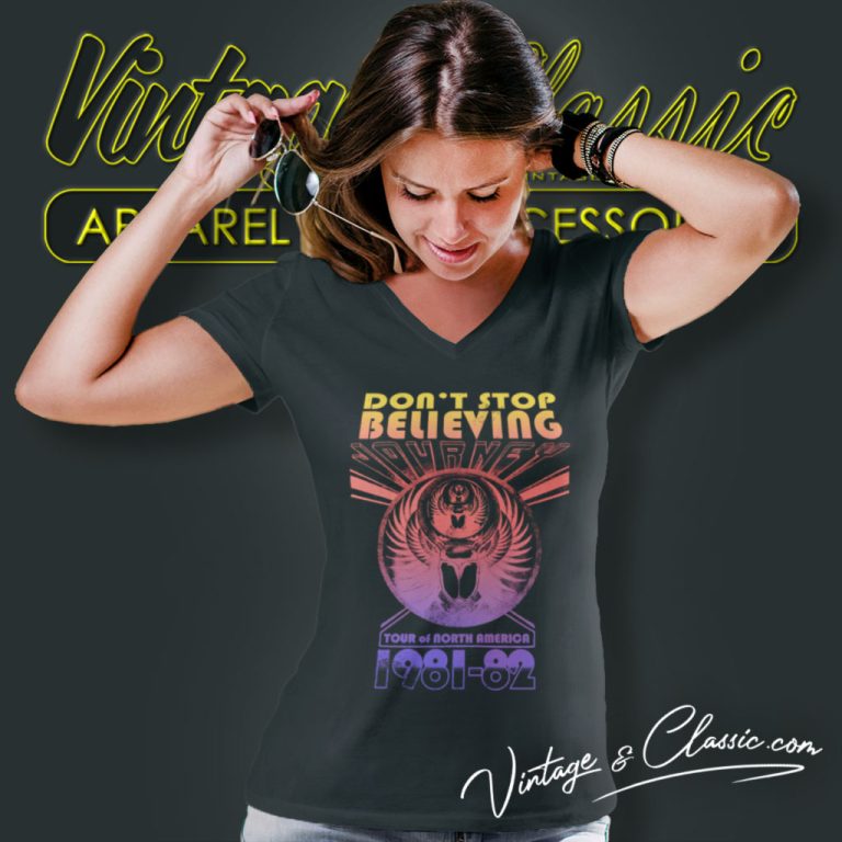 Journey Shirt North American Tour V Neck TShirt Journey Shirt North American Tour V Neck TShirt