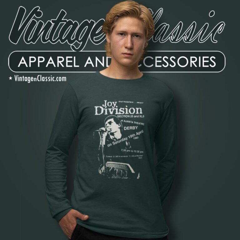 Joy Division With Lan Curtis Long Sleeve Tee 1 Joy Division With Lan Curtis Long Sleeve Tee 1