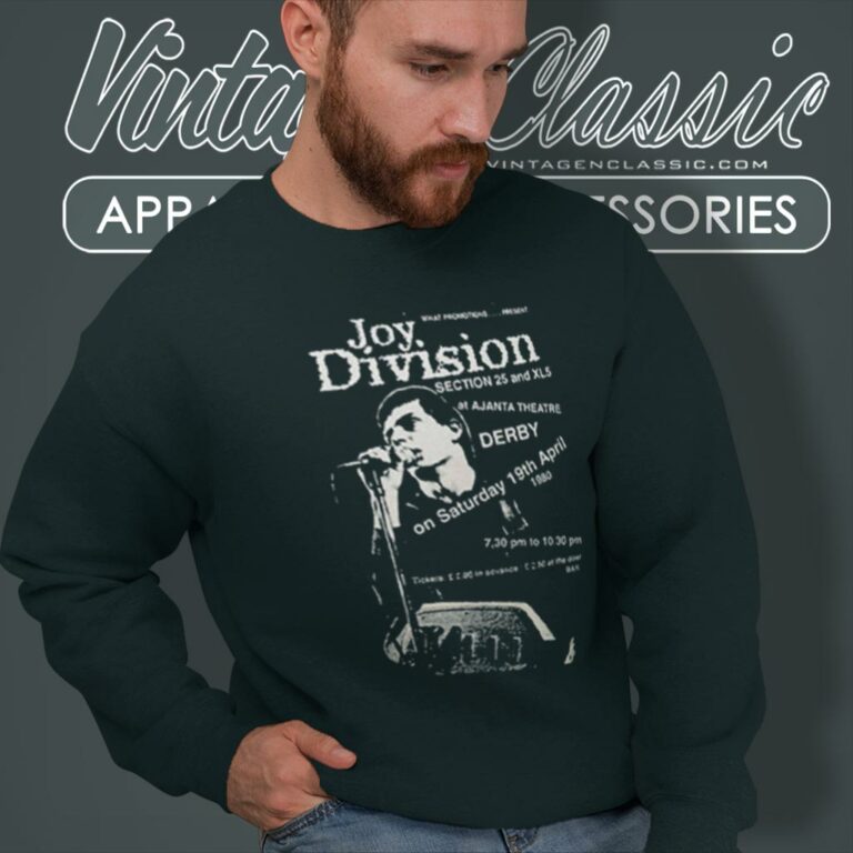 Joy Division With Lan Curtis Sweatshirt 1 Joy Division With Lan Curtis Sweatshirt 1