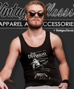 Joy Division With Lan Curtis Tank Top Racerback 1