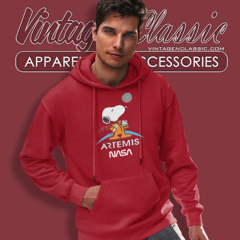Jsc Snoopy Artemis Nasa Logo Hoodie Jsc Snoopy Artemis Nasa Logo Hoodie