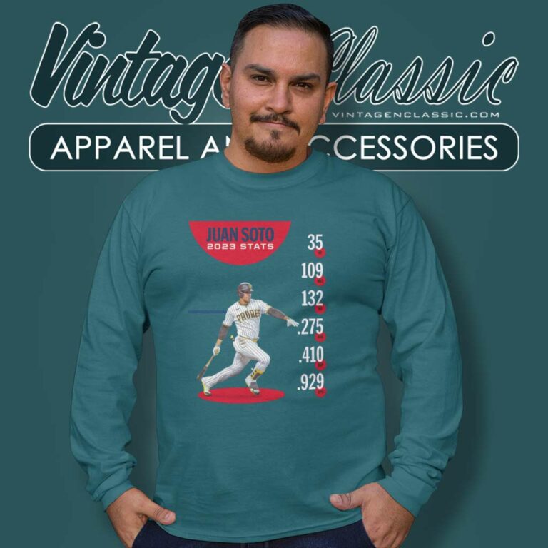 Juan Soto 2023 Stats Shirt Juan Soto Is Primed Bronx Long Sleeve Tee Juan Soto 2023 Stats Shirt Juan Soto Is Primed Bronx Long Sleeve Tee