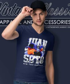 Juan Soto Yankees Collage Signature V Neck TShirt