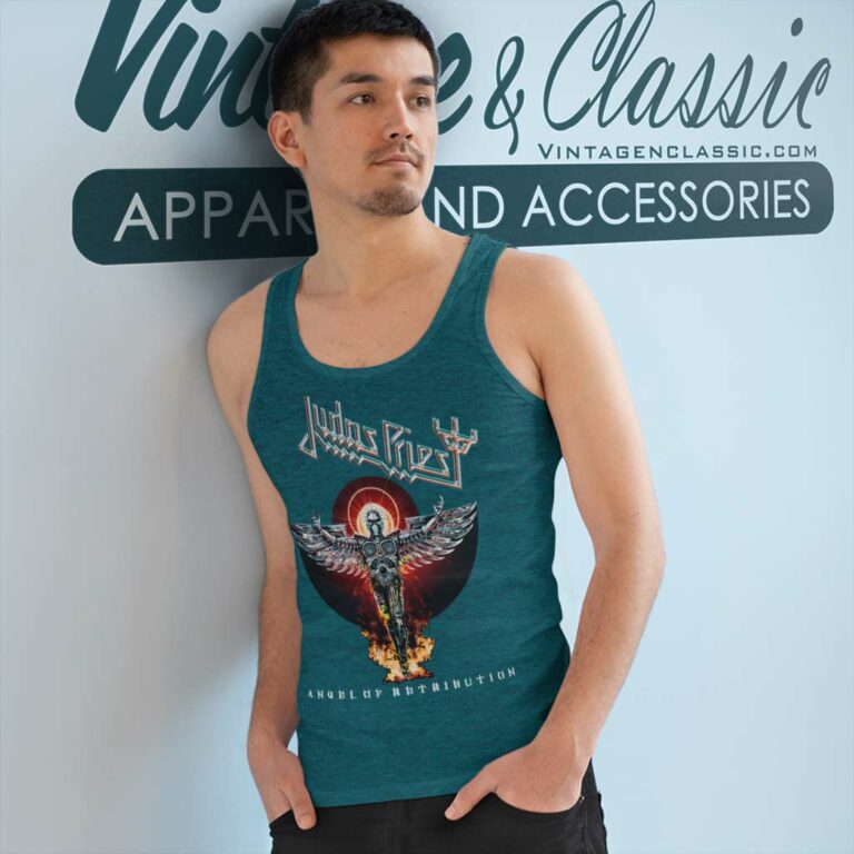 Judas Priest Angel Of Retribution Tank Top Racerback Judas Priest Angel Of Retribution Tank Top Racerback