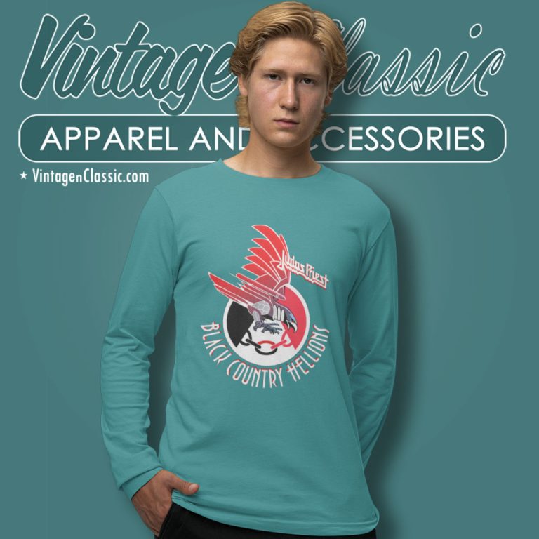 Judas Priest Black Country Hellions Long Sleeve Tee Judas Priest Black Country Hellions Long Sleeve Tee