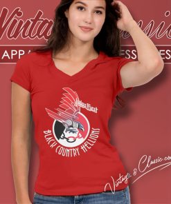 Judas Priest Black Country Hellions V Neck TShirt