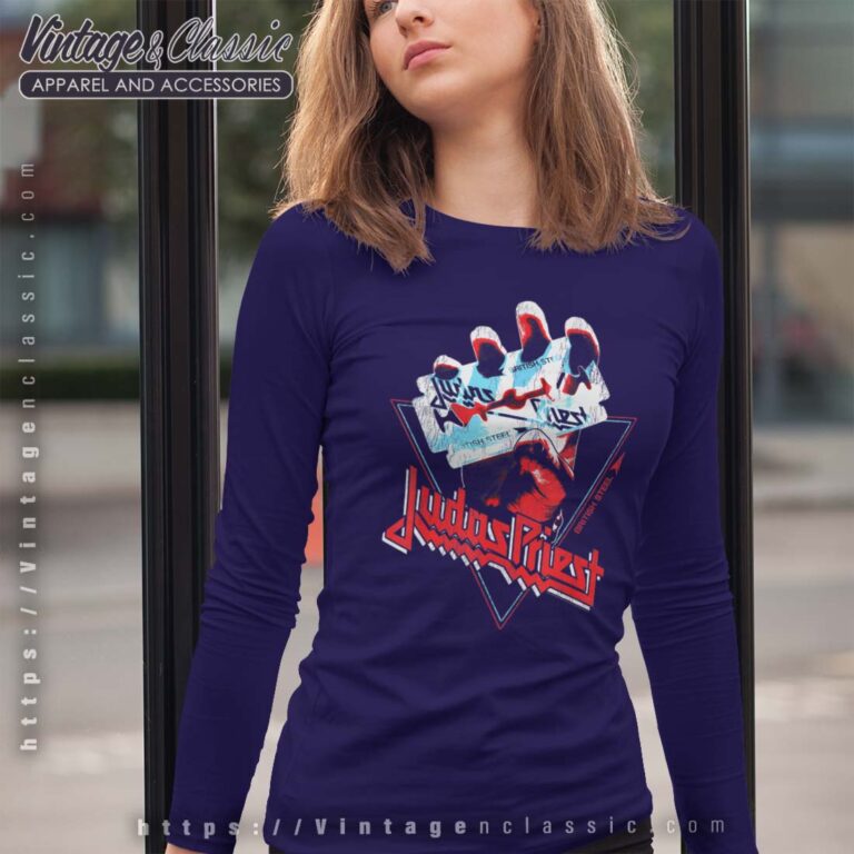 Judas Priest British Steel Graphic Picture Longsleeves Judas Priest British Steel Graphic Picture Longsleeves