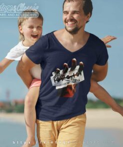 Judas Priest British Steel Shirt 6 Judas Priest British Steel V Neck TShirt