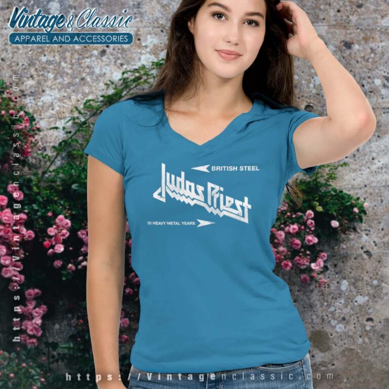 Judas Priest British Steel Vneck Judas Priest British Steel Vneck