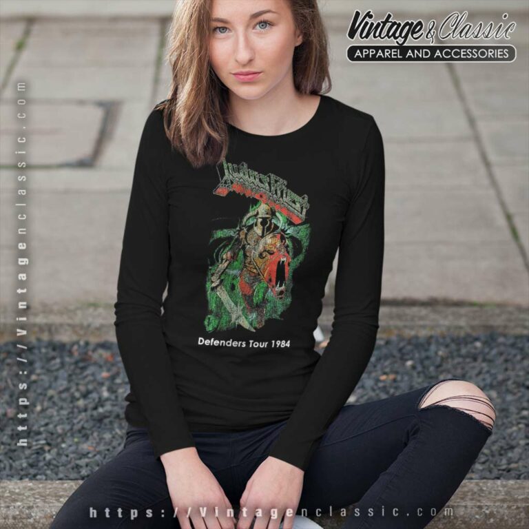 Judas Priest Defenders Tour 1984 Long Sleeve Tee Judas Priest Defenders Tour 1984 Long Sleeve Tee