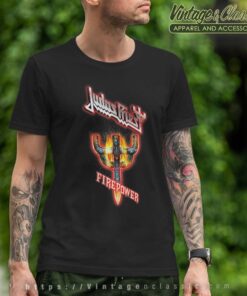 Judas Priest Firepower Emblem Shirt 5 Judas Priest Fire Power Emblem Tshirt