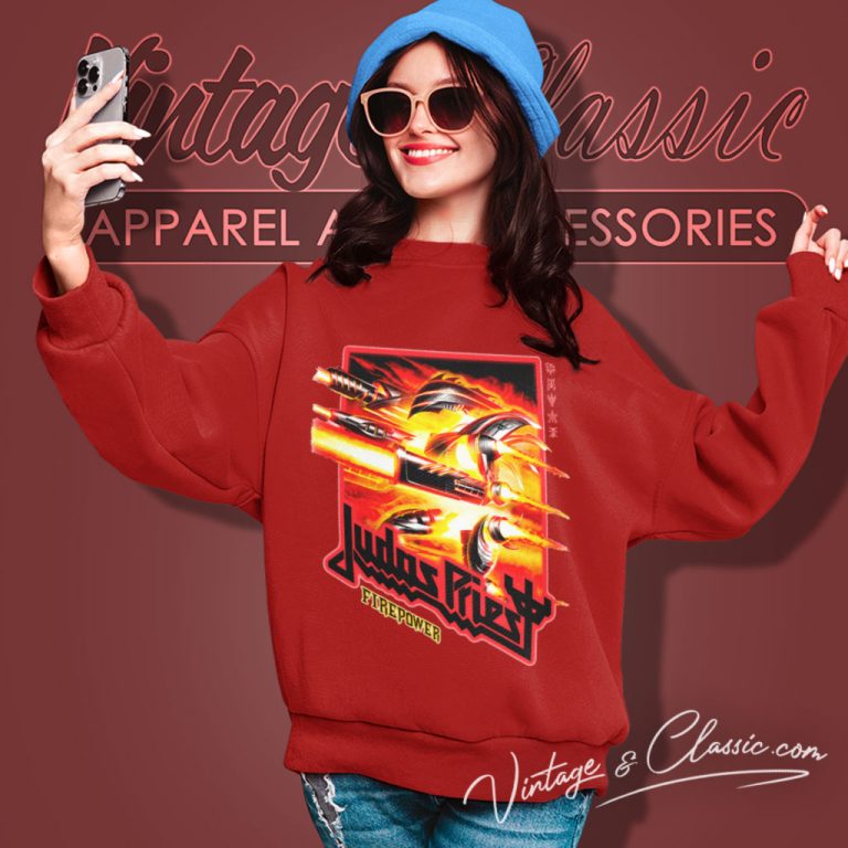 Judas Priest Firepower Figures Sweatshirt Judas Priest Firepower Figures Sweatshirt