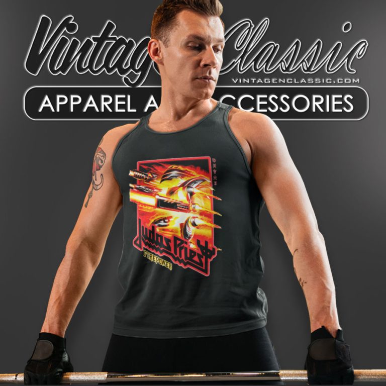 Judas Priest Firepower Figures Tank Top Racerback Judas Priest Firepower Figures Tank Top Racerback