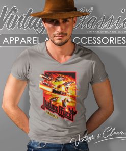 Judas Priest Firepower Figures Shirt 5 Judas Priest Firepower Figures V Neck TShirt