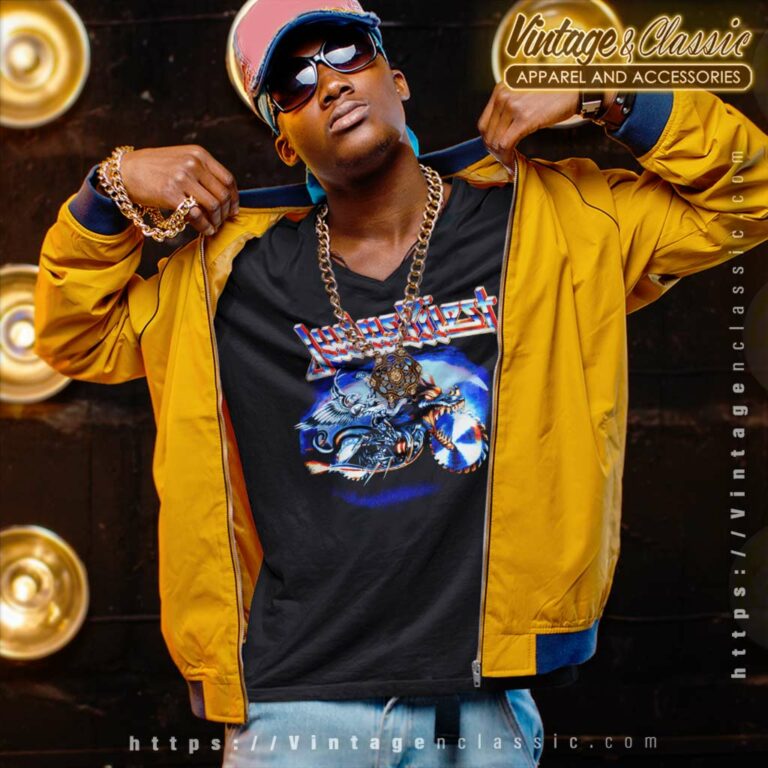 Judas Priest Painkiller Tour V Neck TShirt Judas Priest Painkiller Tour V Neck TShirt