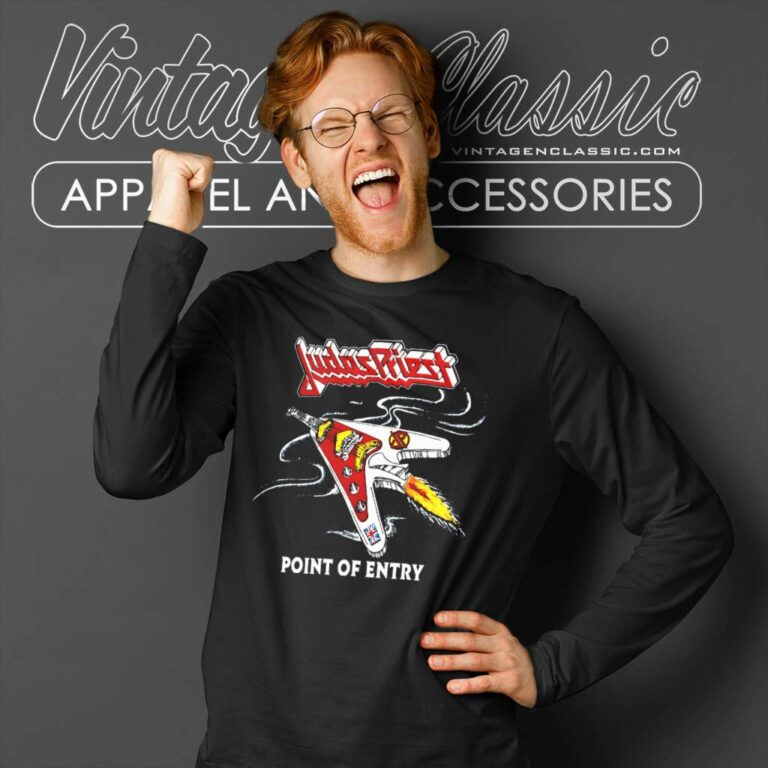 Judas Priest Point Of Entry Long Sleeve Tee Judas Priest Point Of Entry Long Sleeve Tee