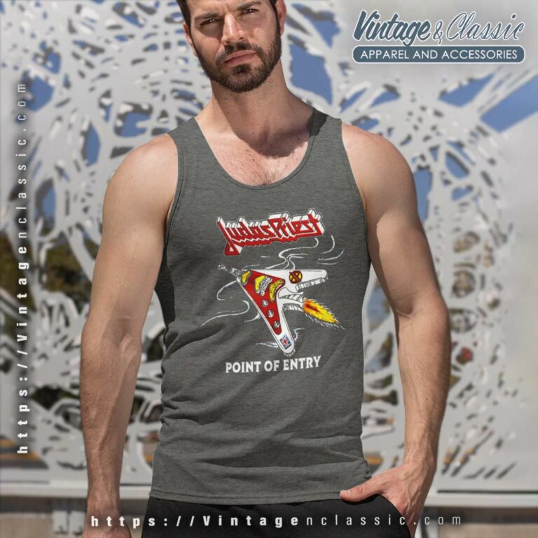 Judas Priest Point Of Entry Tank Top Racerback Judas Priest Point Of Entry Tank Top Racerback