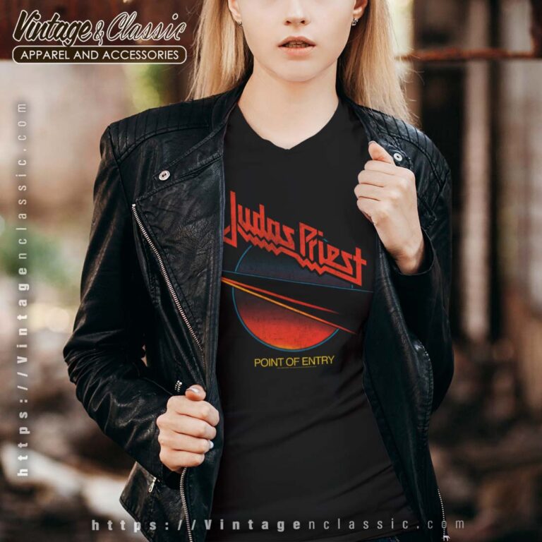 Judas Priest Point Of Entry Vneck Judas Priest Point Of Entry Vneck