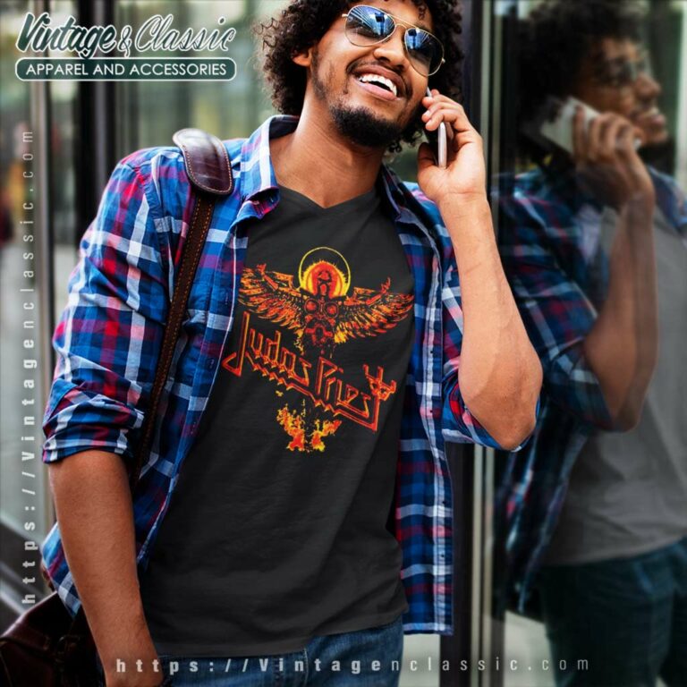 Judas Priest Retribution V Neck TShirt Judas Priest Retribution V Neck TShirt