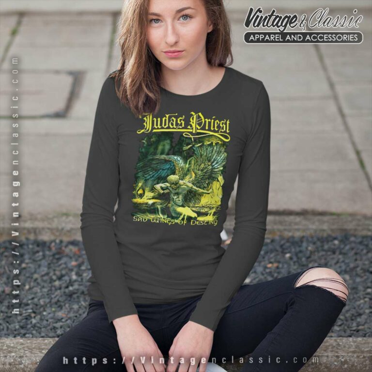 Judas Priest Sad Wings Of Destiny Long Sleeve Tee Judas Priest Sad Wings Of Destiny Long Sleeve Tee