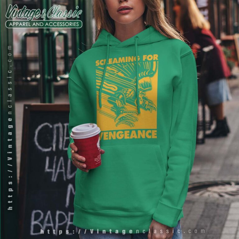 Judas Priest Screaming For Vengeance Gold Square Hoodie Judas Priest Screaming For Vengeance Gold Square Hoodie