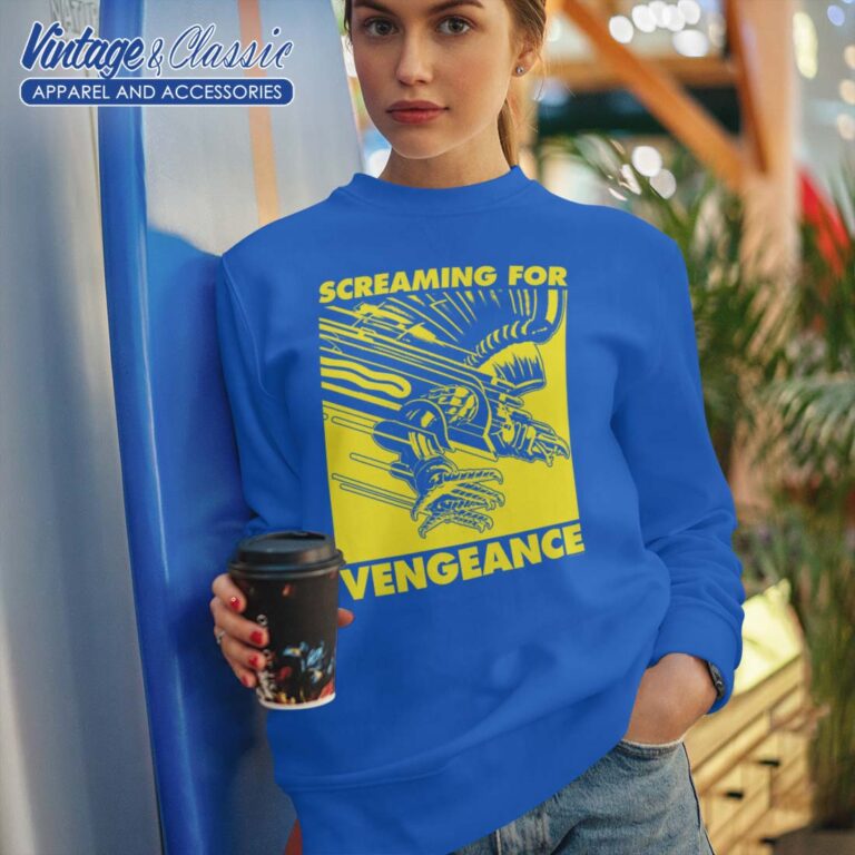 Judas Priest Screaming For Vengeance Gold Square Sweatshirt Judas Priest Screaming For Vengeance Gold Square Sweatshirt
