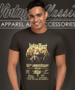 Judas Priest Shirt 55th Anniversary 1969 2024 Thank You For The Memories T Shirt