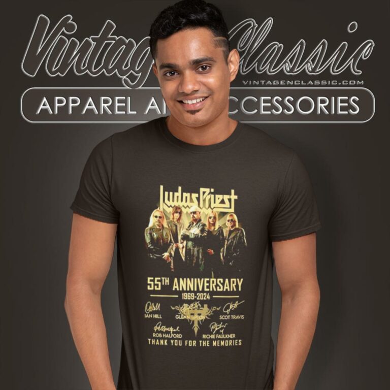 Judas Priest Shirt 55th Anniversary 1969 2024 Thank You For The Memories T Shirt Judas Priest Shirt 55th Anniversary 1969 2024 Thank You For The Memories T Shirt