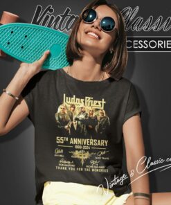 Judas Priest Shirt 55th Anniversary 1969 2024 Thank You For The Memories Women T Shirt