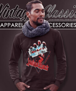 Judas Priest Shirt British Steel Hand Triangle 2 Judas Priest Shirt British Steel Hand Triangle Long Sleeve Tee