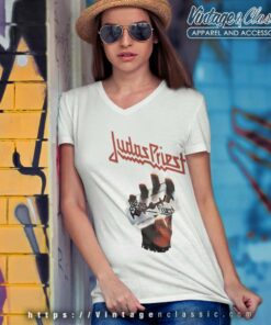 Judas Priest Shirt British Steel 6 Judas Priest Shirt British Steel V Neck TShirt