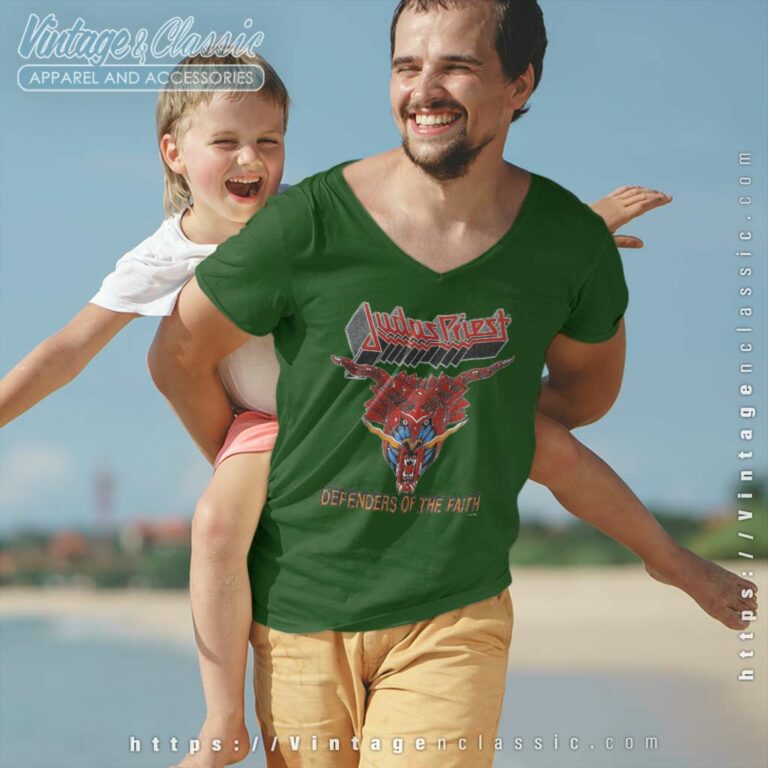 Judas Priest Shirt Defenders Of The Faith V Neck TShirt Judas Priest Shirt Defenders Of The Faith V Neck TShirt