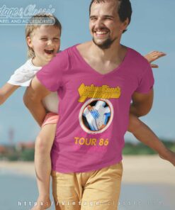 Judas Priest Shirt Fuel For Life Tour 86 V Neck TShirt