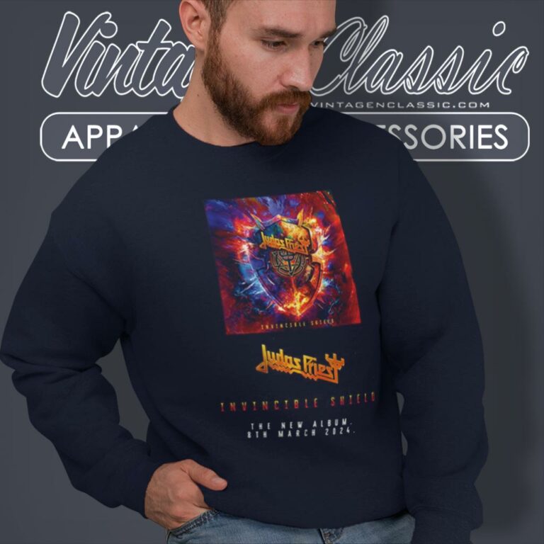 Judas Priest Shirt Invincible Shield The New Album 8th March 2024 Sweatshirt Judas Priest Shirt Invincible Shield The New Album 8th March 2024 Sweatshirt