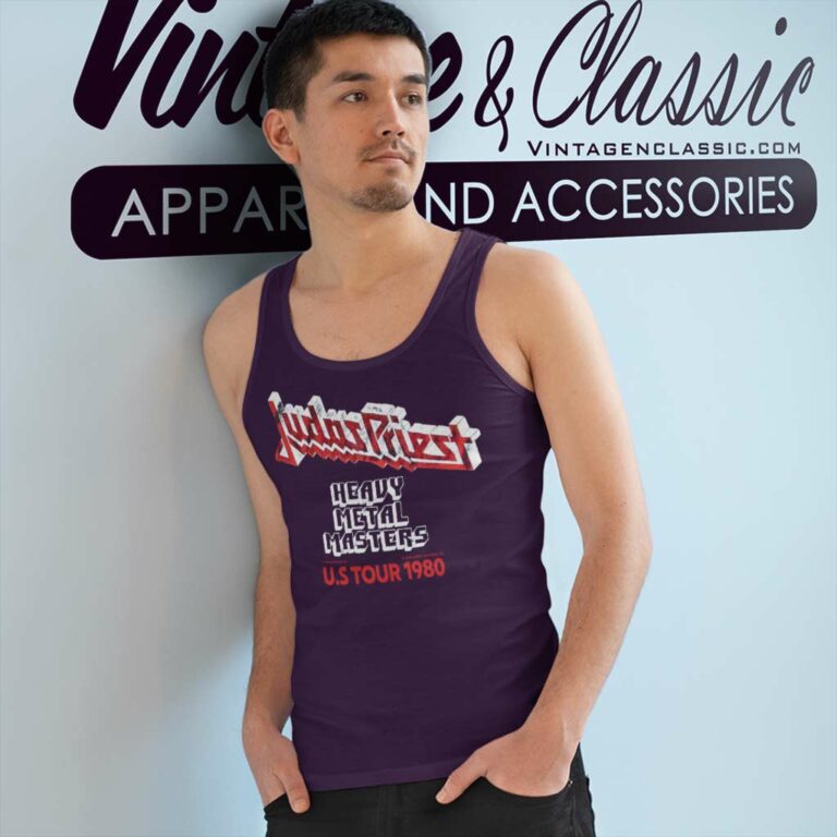 Judas Priest Shirt Masters Us Tour 1980 Tank Top Racerback Judas Priest Shirt Masters Us Tour 1980 Tank Top Racerback