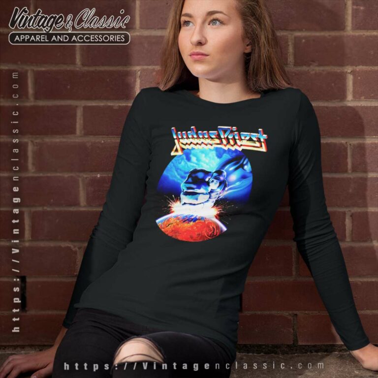 Judas Priest Shirt Ram It Down Europe Tour Long Sleeve Tee Judas Priest Shirt Ram It Down Europe Tour Long Sleeve Tee