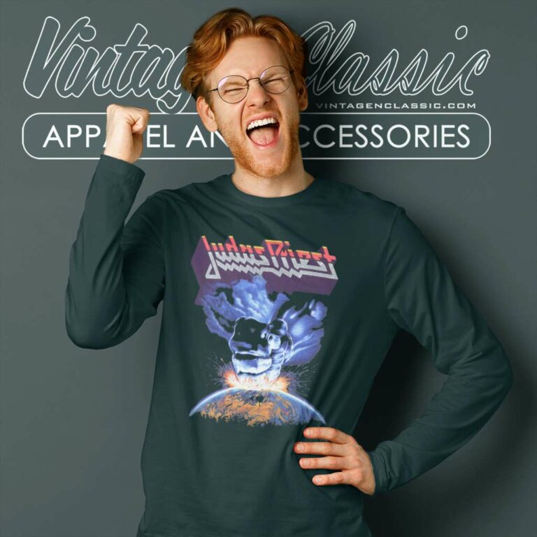 Judas Priest Shirt Ram It Down Shove It Up Long Sleeve Tee Judas Priest Shirt Ram It Down Shove It Up Long Sleeve Tee