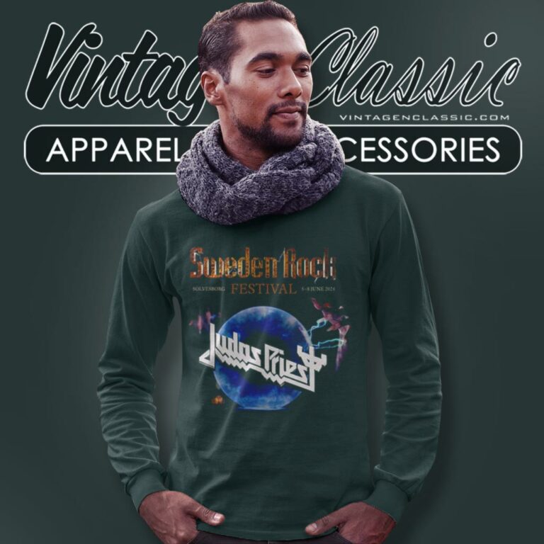 Judas Priest Shirt Sweden Rock Festival Solvesborg Judas Priest 5 8 June 2024 Long Sleeve Tee Judas Priest Shirt Sweden Rock Festival Solvesborg Judas Priest 5 8 June 2024 Long Sleeve Tee