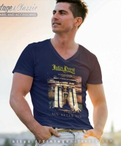 Judas Priest Sin After Sin V Neck TShirt