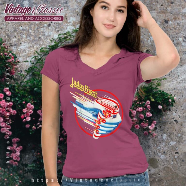 Judas Priest Turbo Album Vneck Judas Priest Turbo Album Vneck